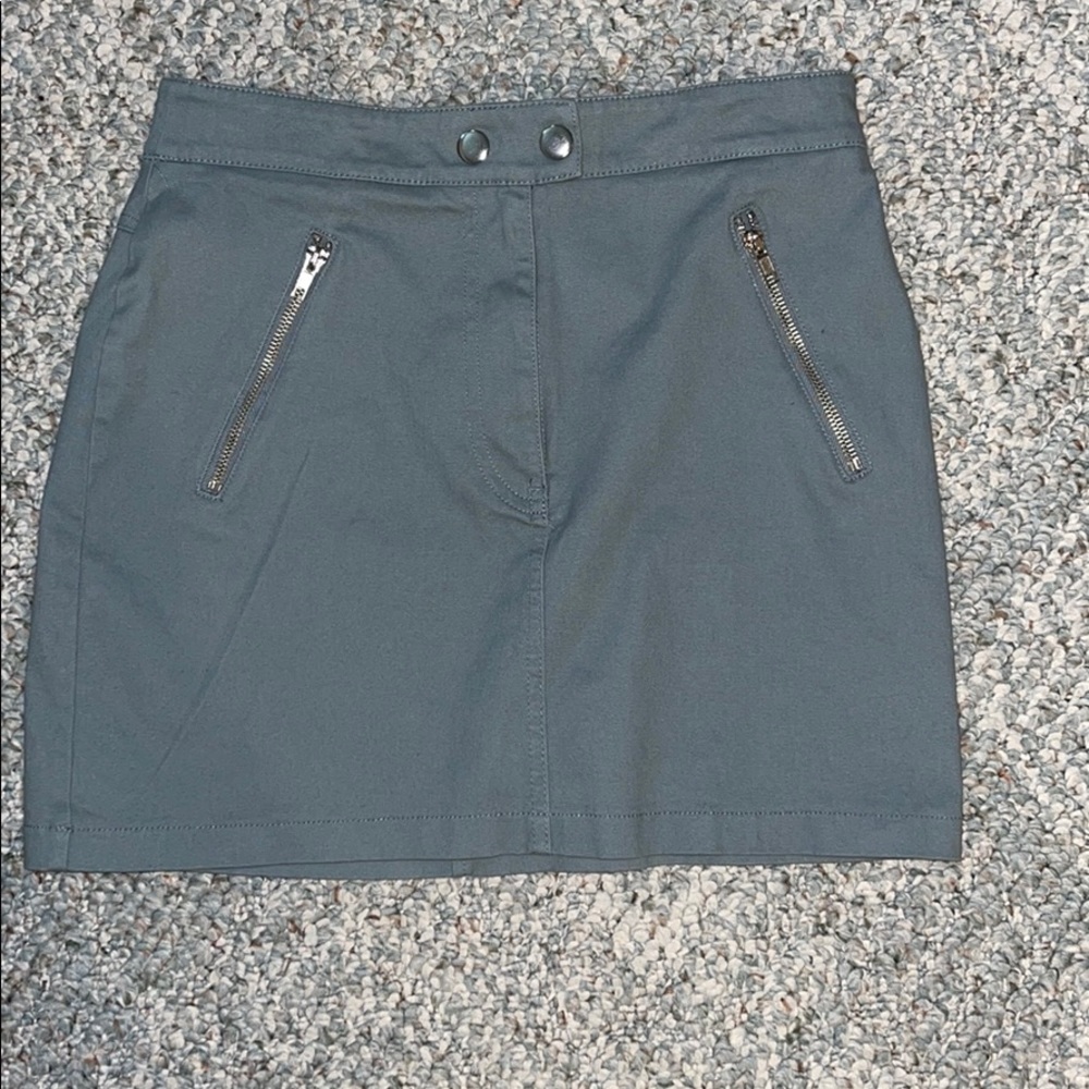 GREEN MINI SKIRT
